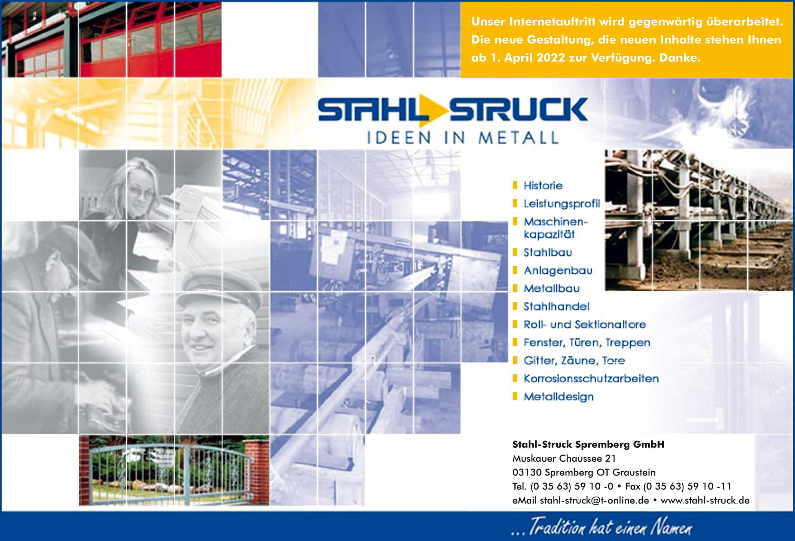 Stahl-Struck Spremberg GmbH Zulieferteile in Serie für den Stahlbau • Kleinteile, Kleinauflagen • Stahlbau • Anlagenbau • Metallbau • Stahlhandel • Roll- und Sektionaltore  Fenster, Türen, Treppen • Gitter, Zäune, Tore • Korrosionsschutzarbeiten • Metalldesign Stahl-Struck GmbH & Co.KG: Stahlbau • Anlagenbau • Metallbau • Stahlhandel • Roll- und Sektionaltore • Fenster, Türen, Treppen • Gitter, Zäune, Tore • Korrosionsschutzarbeiten • Metalldesign